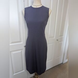 MM Lafleur Classic Sleeveless Deep Purple Midi Dress Sz 8